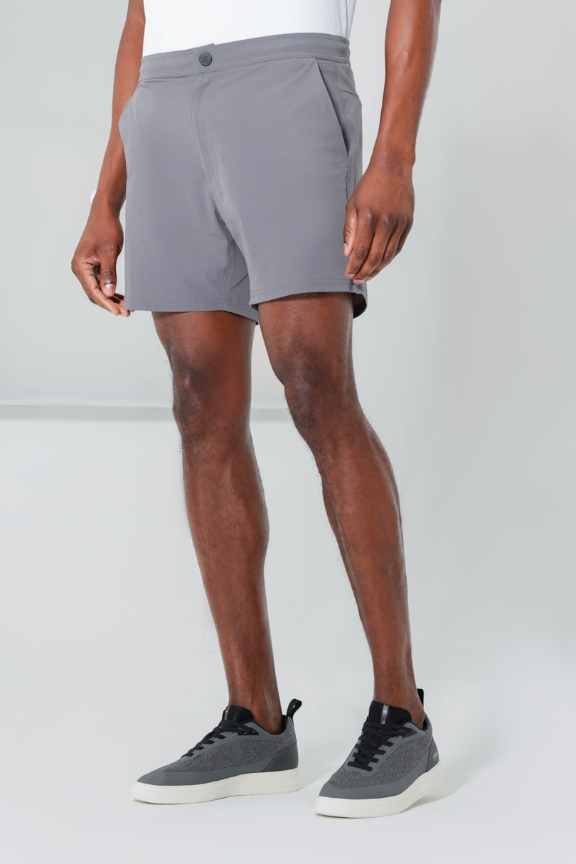 Bermuda Curta Tailored Flex Chumbo
