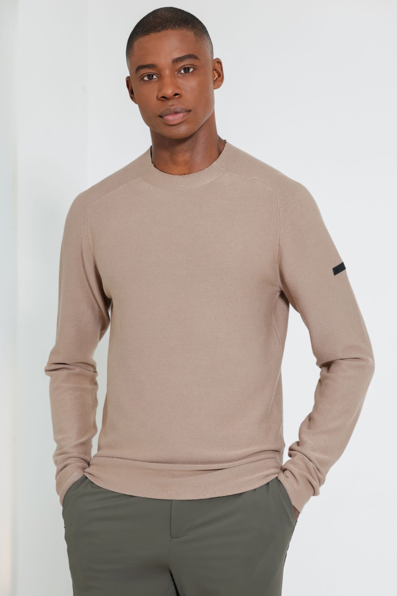 Suéter de Tricot Gola Alta Cáqui