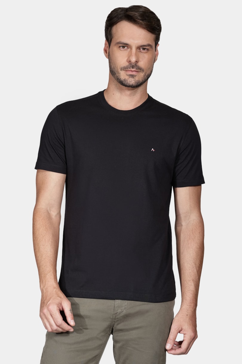 Camiseta Básica Manga Curta Preto