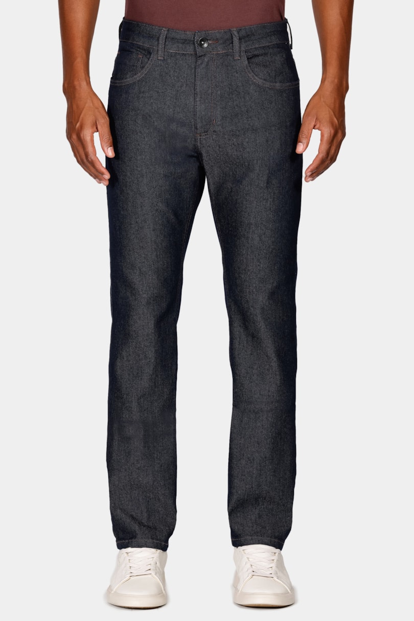 Calça Jeans Regular Escura Azul