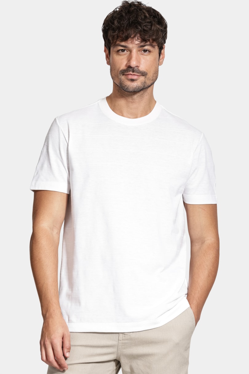 Camiseta Manga Curta Malha Beirute Off White