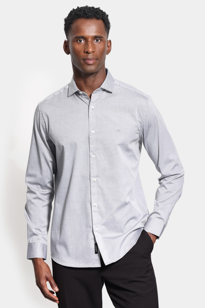 Camisa Manga Longa Pinpoint Preto