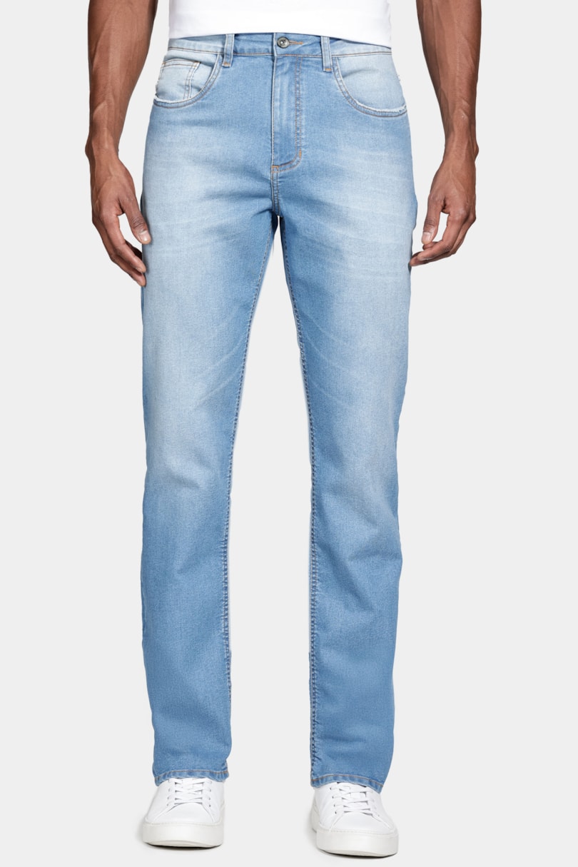 Calça Jeans Regular Azul Medio