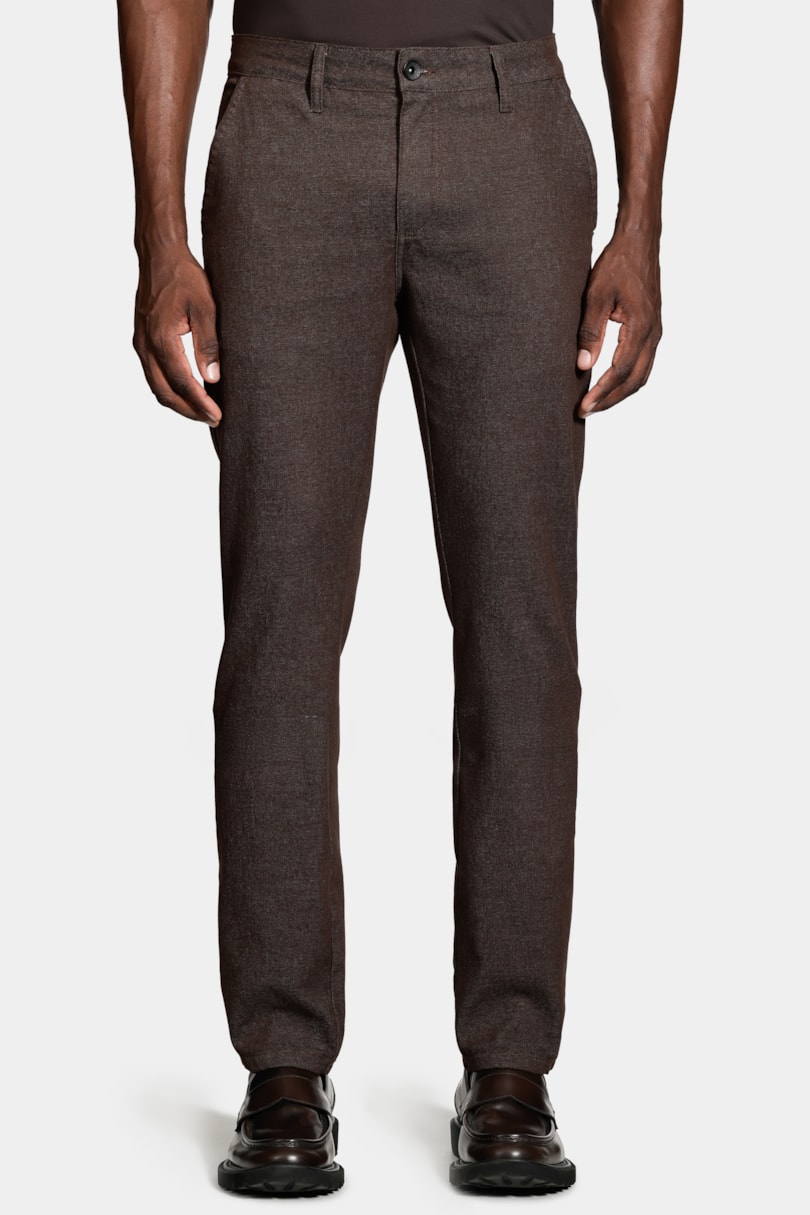 Calça Chino Bolso Faca Moline Café